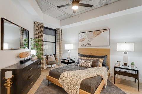Floor plan for 1 bed, 1 bath